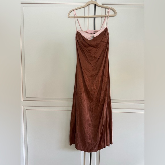 FOR LOVE & LEMONS Viv Maxi Dress in Brown - Picture 4 of 7